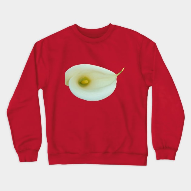 Calla Lily Trumpet-shaped Bract Cut Out Crewneck Sweatshirt by taiche